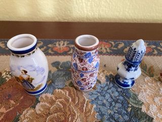 Colección 12 Jarrones Miniatura Cerámica