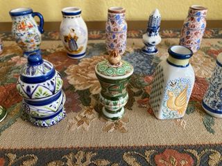 Colección 12 Jarrones Miniatura Cerámica