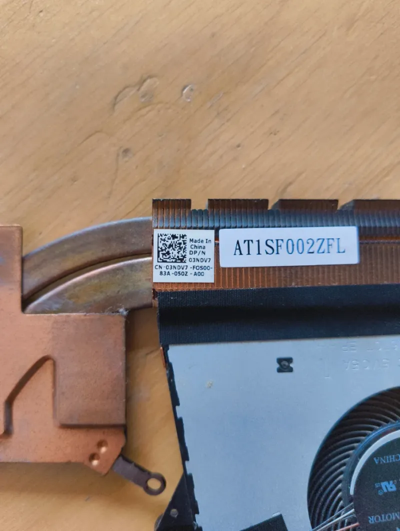 Ventilador disipador Dell portátil afbeelding 3