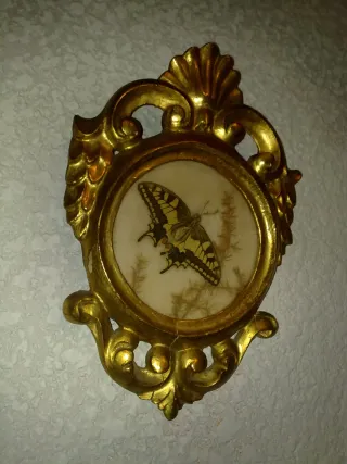 CORNUCOPIA PEQUEÑA SIGLO XIX DORADA