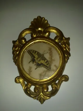 CORNUCOPIA PEQUEÑA SIGLO XIX DORADA