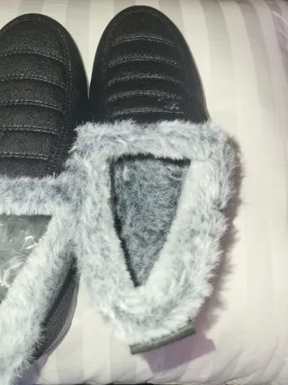 Botines de invierno negros con forro de pelo