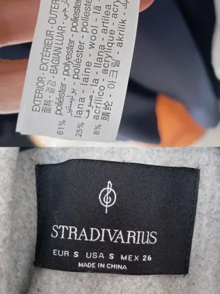 Abrigo gris. Nuevo.Stradivarius.