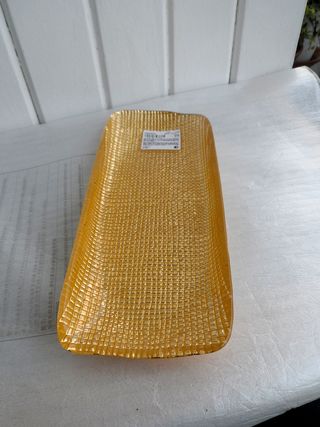 Zara Home FUENTE VIDRIO IRREGULAR DORADO Nuevo