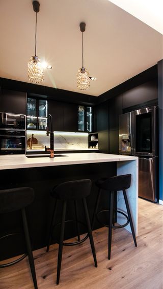 Lámparas Zara Home Cristal Ámbar Ondulado (2)