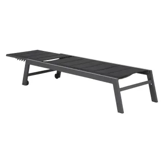 TUMBONA BARBADOS TEXTILENO NEGRO ALUMINIO GRIS