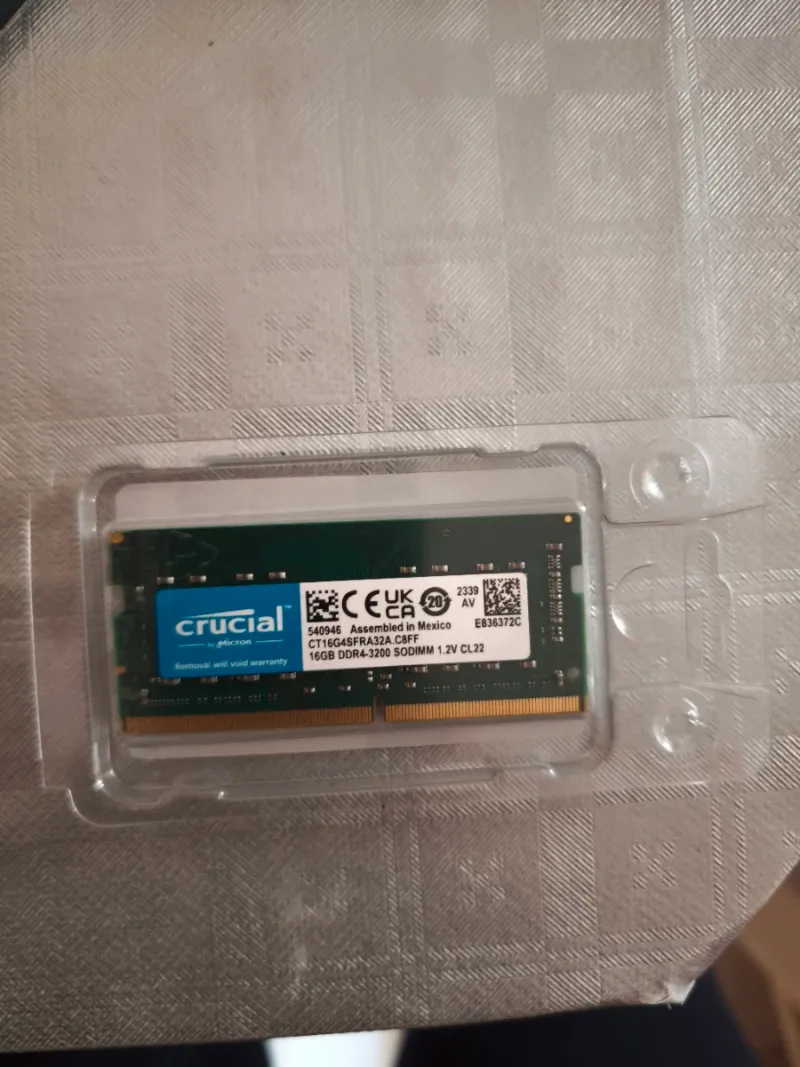 Crucial 16GB DDR4-3200 SODIMM RAM afbeelding 2