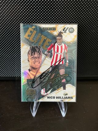 Cromo Panini Nico Williams Firmado