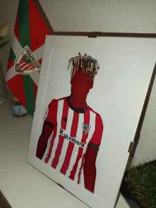 Lámina Nico Williams Enmarcada