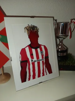 Lámina Nico Williams Enmarcada