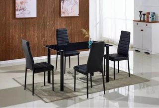 Mesa redonda madera y patas metal