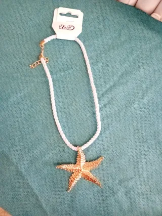 Collana con stella marina dorata Xo F