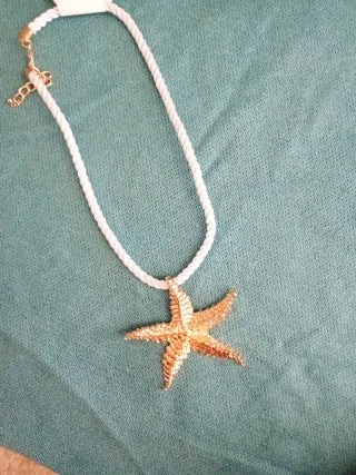 Collana con stella marina dorata Xo F