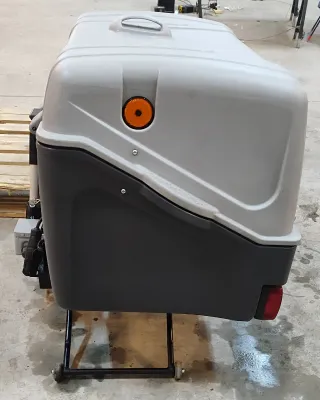 Transportín perros bola remolque gris