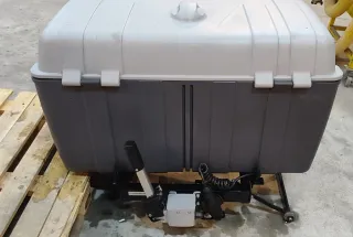 Transportín perros bola remolque gris