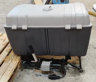 Transportín perros bola remolque gris