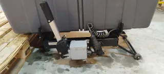 Transportín perros bola remolque gris