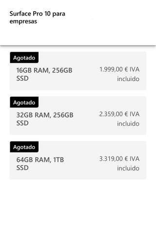 Microsoft SurfacePro10 IntelUltra7 32gb256gb NUEVO