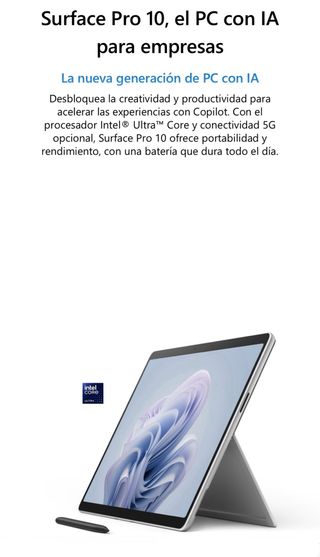 Microsoft SurfacePro10 IntelUltra7 32gb256gb NUEVO