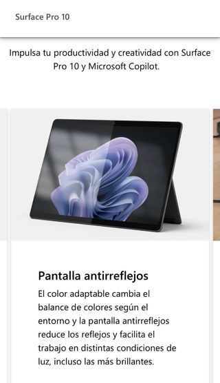 Microsoft SurfacePro10 IntelUltra7 32gb256gb NUEVO