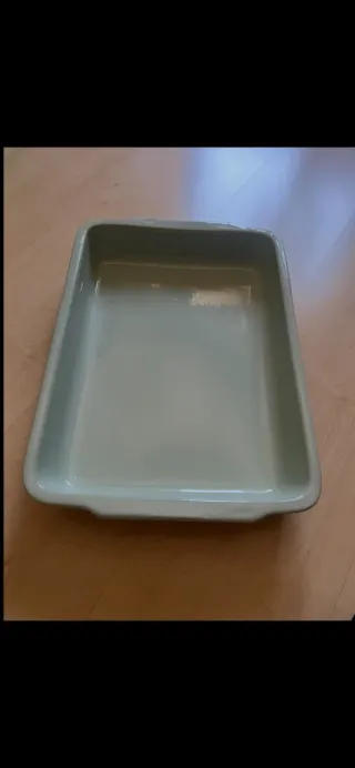 Teglia da forno in ceramica verde