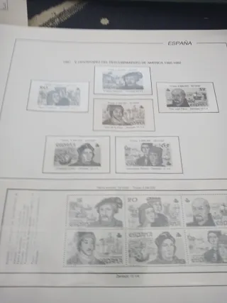 Sellos España V Centenario Descubrimiento América