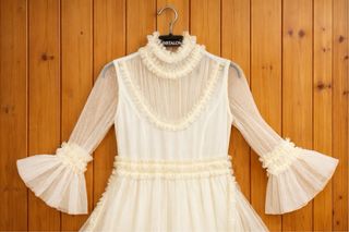 G&L con etiqueta Vestido blanco evento T. Xs