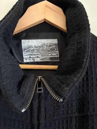 Chaqueta bomber entretiempo negra