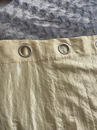 2 Cortinas marfil beige 140 x245