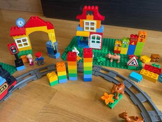 Set Completo Lego Duplo con Tren, Animali e Molte Parti