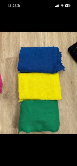 Lote 9 pañuelos colores