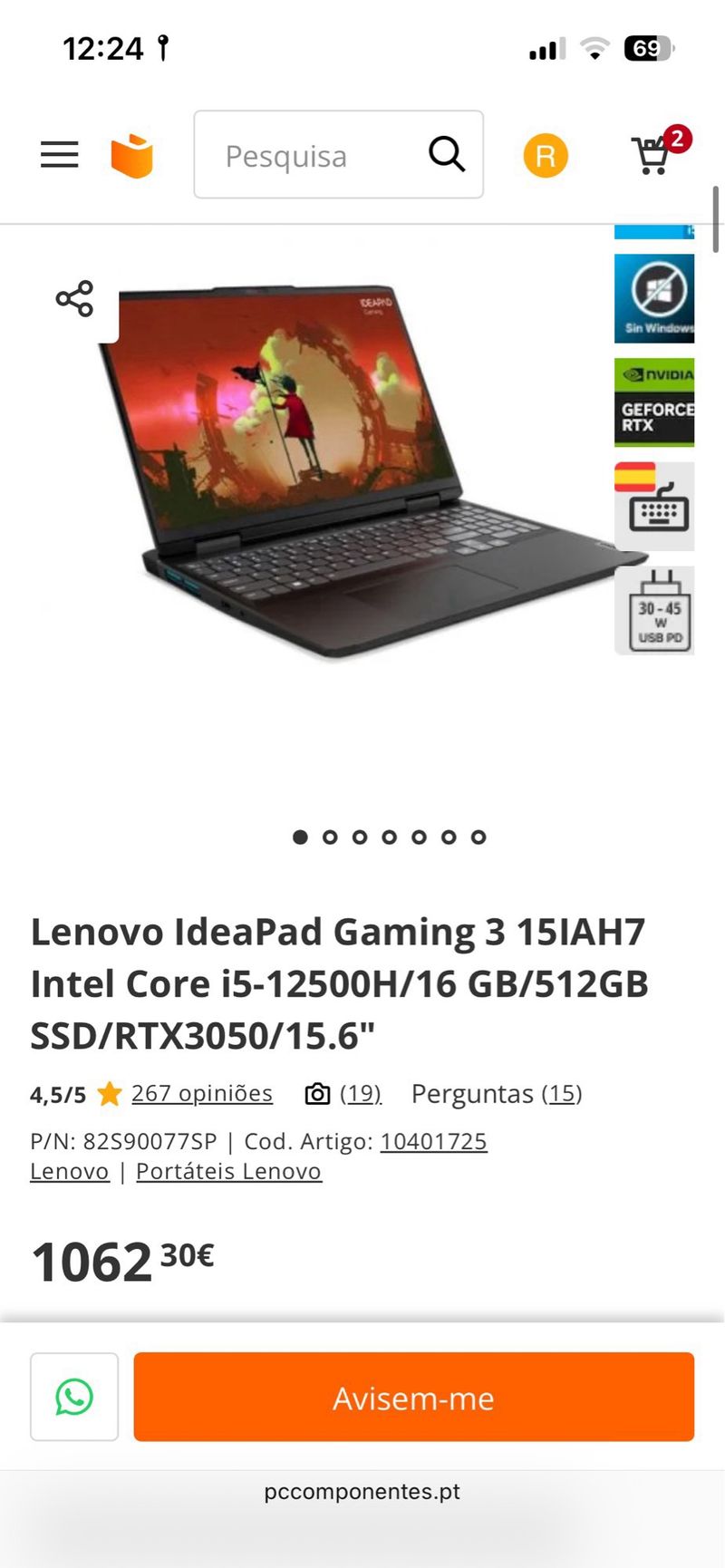 Lenovo Ideapad Gaming 3 afbeelding 10