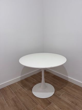 Mesa redonda blanca 90 cm
