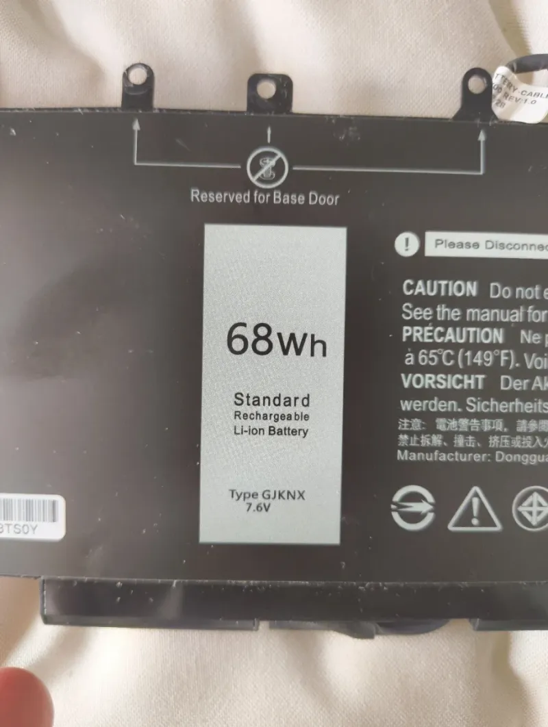 Batería Dell GJKNX 7.6V 68Wh. afbeelding 2
