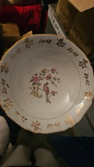 Plato Porcelana Limoges L.T. France Años 50