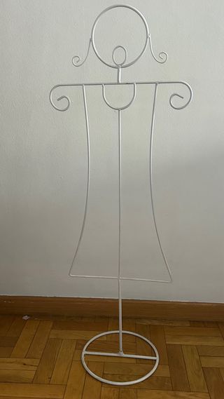 Perchero/Decoración Metal Blanco