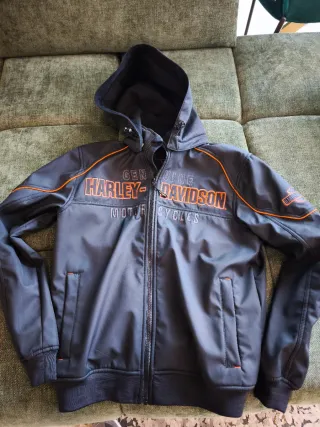 Giacca Harley Davidson Uomo Nera Arancione