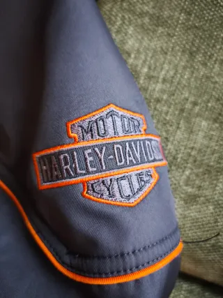 Giacca Harley Davidson Uomo Nera Arancione