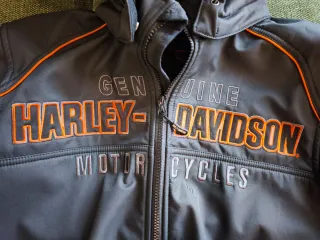 Giacca Harley Davidson Uomo Nera Arancione