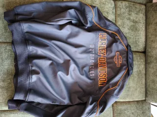 Giacca Harley Davidson Uomo Nera Arancione