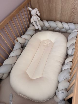 Nido bebe doble cara de borreguito / algodon