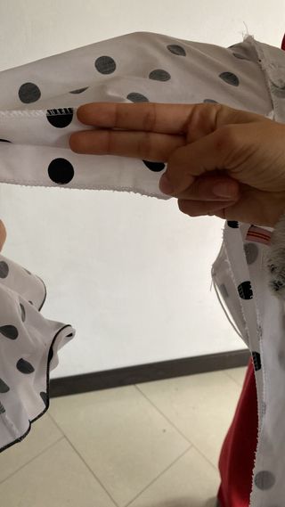 Vestido de flamenca blanco y negro