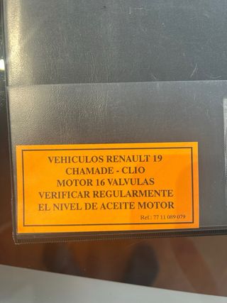 Funda portadocumentos Clio 16v original