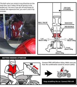 Chaleco Airbag Moto Reflectante