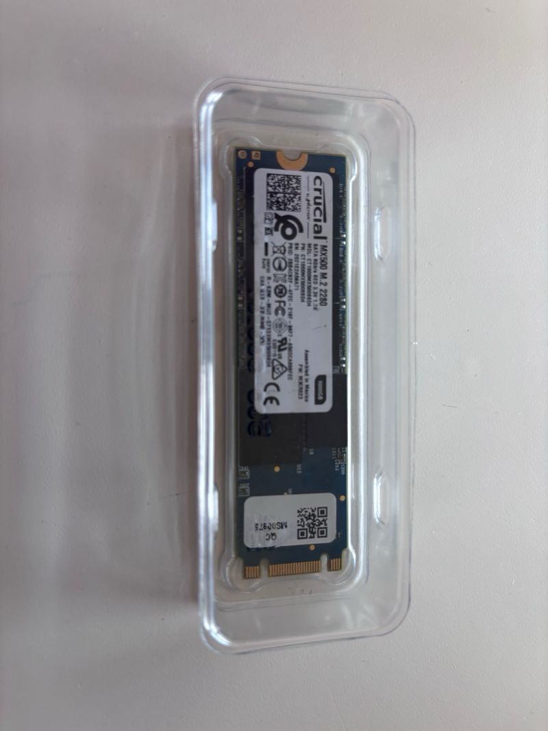 SSD Crucial MX500 1TB M.2 SATA (no NVMe). afbeelding 2