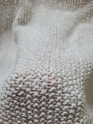 Jersey Sfera calado blanco y dorado T L