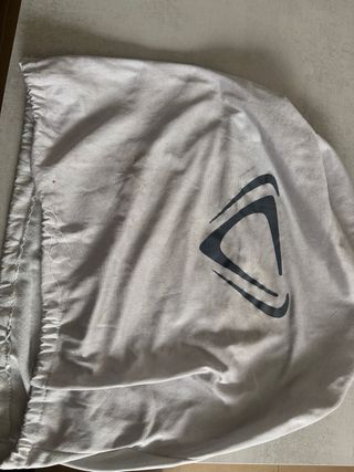 Casco Moto Vintage Negro  y bolsa de tela