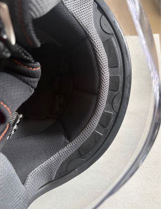 Casco Moto Vintage Negro  y bolsa de tela