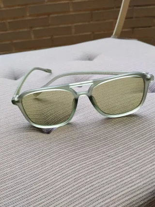 Gafas aviador montura acetato verde