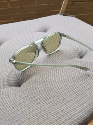 Gafas aviador montura acetato verde